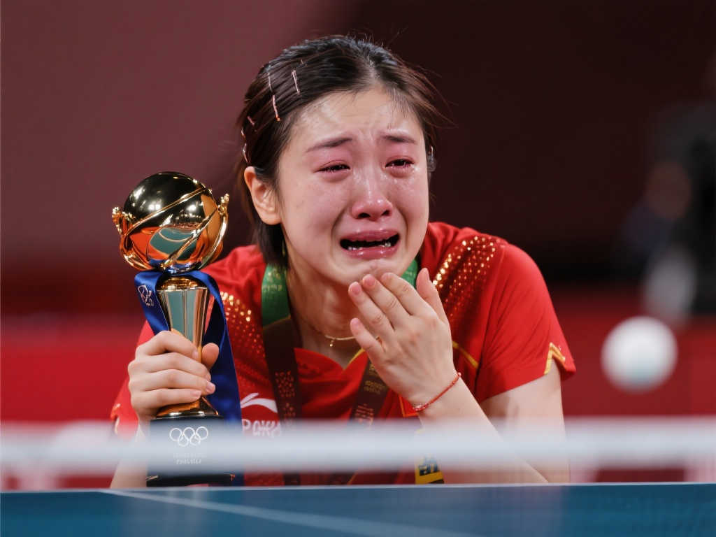 捧杯后的表